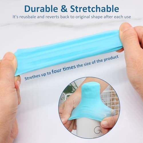 5 Pack Silicone Bottle Covers - Leak Proof Travel Essentials