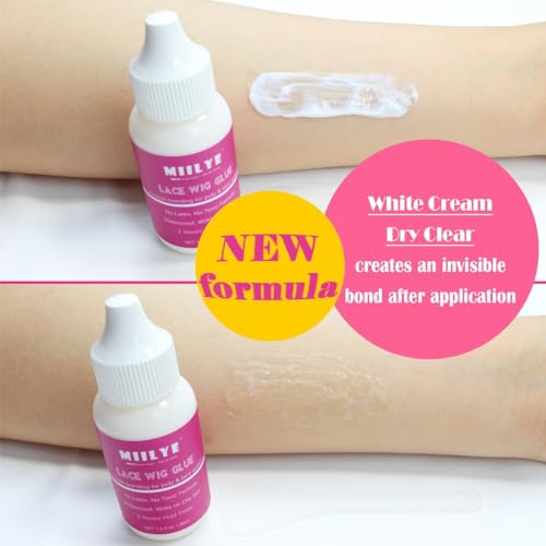 MIILYE Lace Wig Glue - Strong Hold, Waterproof & Sweat Proof