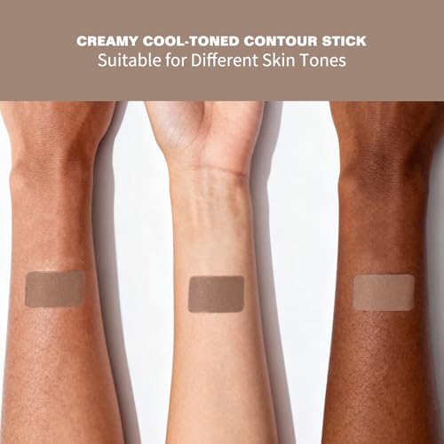 Cool-Toned Cream Contour Stick for Fair Skin – Grey Brown