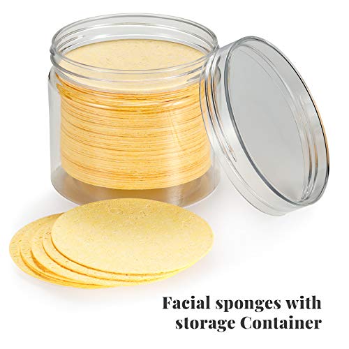 GAINWELL 50 Compressed Biodegradable Facial Sponges for Cleansing