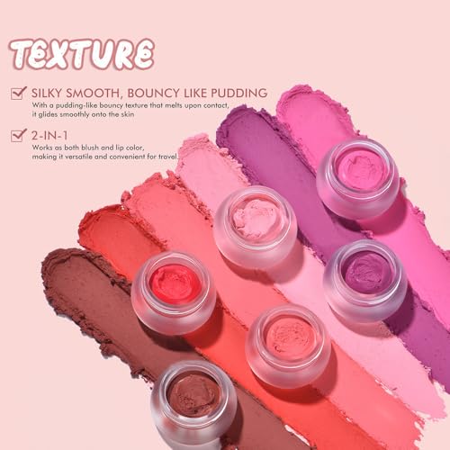 Cream Blush Lip Tint 3-in-1 Matte Makeup (6 Colors)