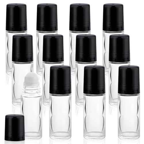 30ml Roll-On Bottles - 12 Pack Essential Oil Glass Bottles