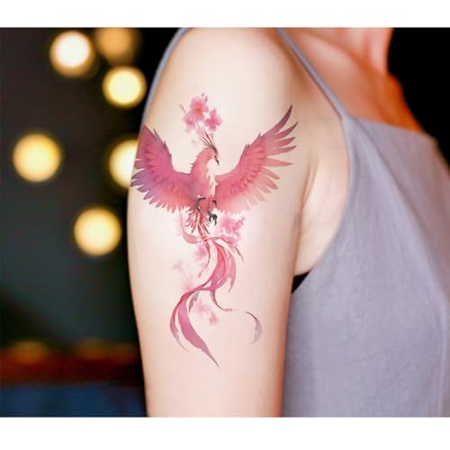 Temporary Tattoos for Adults & Kids - 6 Waterproof Sheets