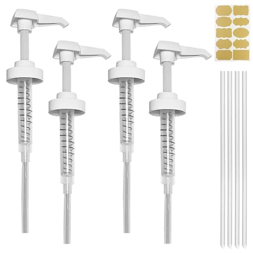 Amorix 4 Pack Gallon Jug Pump Dispenser 38-400 White