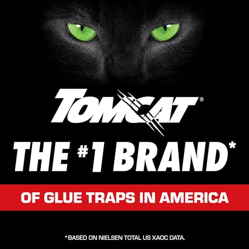 Tomcat Rat Trap with Immediate Grip Glue for Rats, Mice, Snakes, Cockroaches, Spiders, and Scorpions, Ready-To-Use, 2 Traps