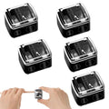 5-Pack Dual-Hole Cosmetic Pencil Sharpener for Eyeliner & Lip Pencils