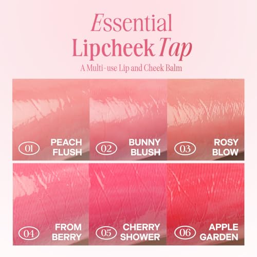 CLIO Essential Lip & Cheek Tap Rosy Blow 0.14 Fl Oz Travel Blush & Lip Color
