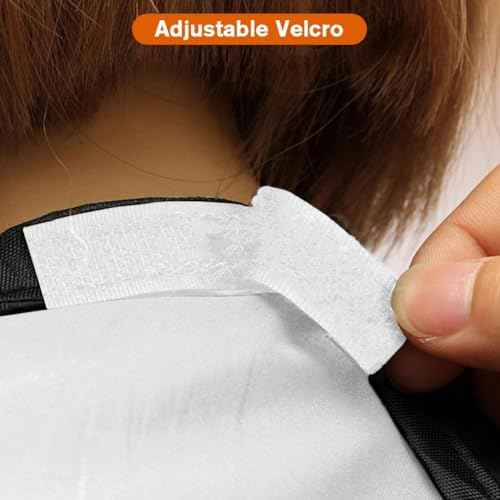 Beard Bib Apron for Men, Christmas Day Gift Beard Trimming Catcher Bib for Shaving & Hair Clippings, Waterproof Non-Stick Hair Catcher Grooming Cloth with 2 Suction Cups(White)