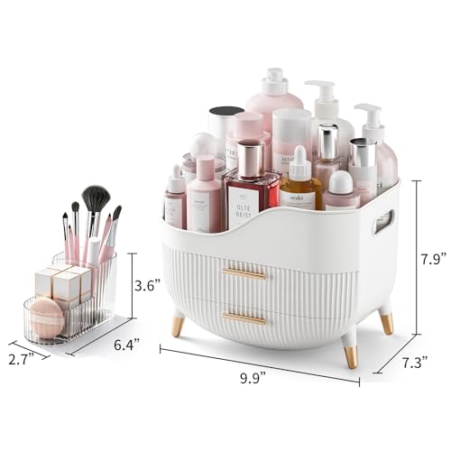 Makeup Organizer with Drawers - Cosmetic Storage Box for Vanity