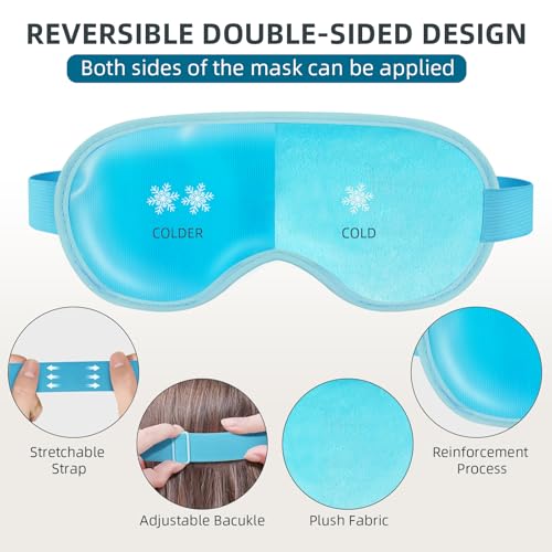 Chillojos Cooling Eye Mask - Reusable Gel Compress for Puffy Eyes