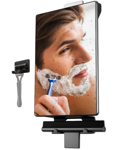 HONEYBULL Fogless Shower Mirror with Water Tank for Shaving