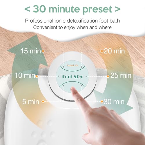 Portable Ionic Foot Bath Detox Machine with Accessories Kit