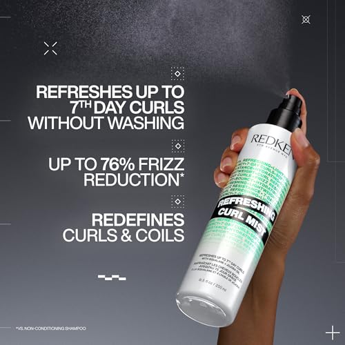 Redken Curl Refreshing Spray for Curly & Coily Hair - Hydrating & Frizz Control