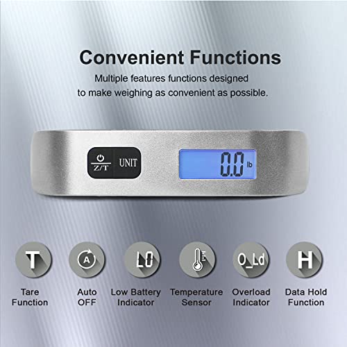 Travel Inspira Portable Digital Luggage Scale - 110lb Capacity
