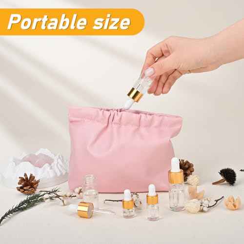 100 Pack Mini Dropper Bottle for Cuticle Oil, 10ml Small Sample Essential Oil Dropper Bottles for Travel, Clear Empty Vails for Cosmetic Perfume