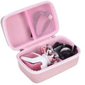 Pink Travel Shaver Case for Women - 5-in-1 7D Electric Razor Storage Bag