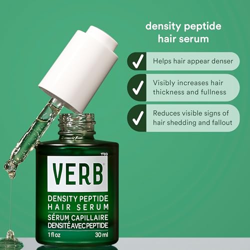VERB Density Peptide Shampoo - Visibly Thicken + Reduce Signs of Shedding- Moisturizes Fine and Weighed Down Hair