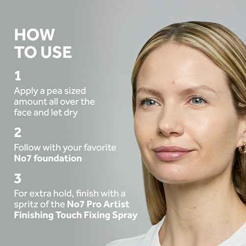 No7 Pro Artist Base Perfecting Makeup Primer - Illuminating Face Primer for Long-Lasting Makeup Wear - Silky, Illuminating Finish for a Healthy-Looking Glow (1 Fl Oz)