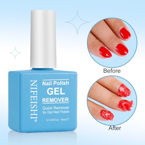 Gel Nail Polish Remover - Fast 3-5 Min Magic Burst Polish Remover (15ml)