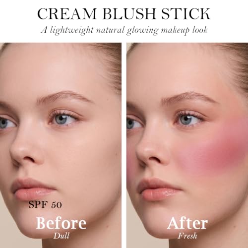 Re. Misoo SPF 50 Water-Resistant Blush Stick Berry for Cheeks & Lips