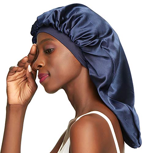 Double Layer Satin Bonnet for Long Curly Hair & Braids