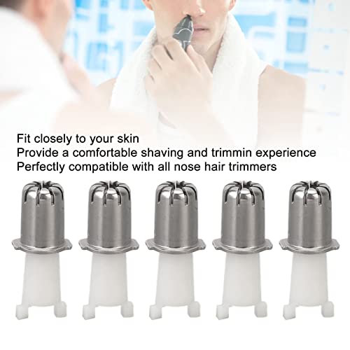 Nose Hair Trimmer Replacement Blades,Nose Hair Trimmer Blades,Nose Hair Trimmer Head, 10pcs Portable Universal Replacement Clipper Blade Heads for Fitting and Easy Cleaning, Daily Storage and Travel