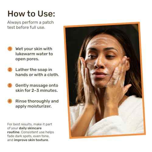 Era of Nature Turmeric Kojic Acid Soap with Vitamin C, Shea Butter & Essential Oils for Face and Body - 2 Pack - Helps Reduce the Look of Dark Spots ? Inner Thighs, Armpits, Bikini Area, Knees ? 200g