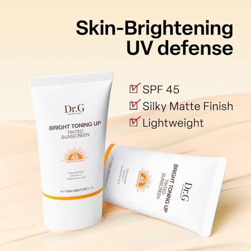 Dr. G Bright Toning Up Tinted Sunscreen SPF 45 - Lightweight Matte Finish