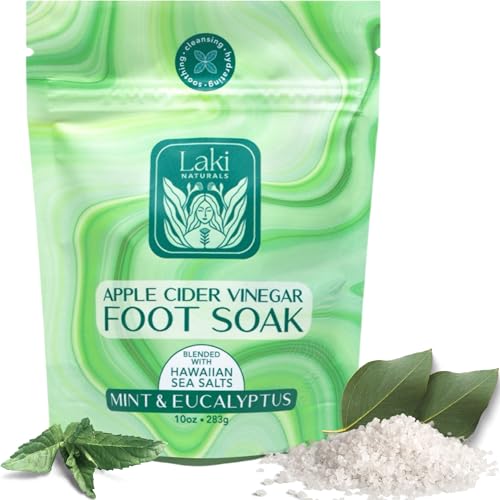 Laki Naturals Apple Cider Vinegar Foot Soak - Mint & Eucalyptus (10 oz)
