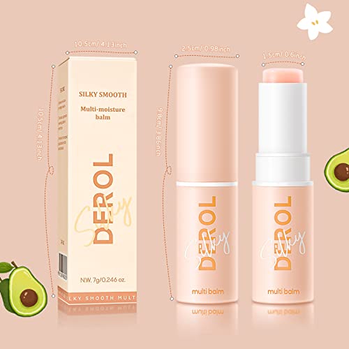 LOKFAR 1PCS Wrinkle Repair Moisturizing Multi Balm Stick, Anti-wrinkle Face Balm Eye Balm Body Hydrating Face Moisturizer, Wrinkle Balm Stick Face Skin Collagen Moisturizer for Dry Skin (7g/0.246 oz)