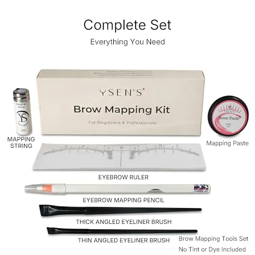 Professional Eyebrow Mapping Kit with Pre-Inked String & Tools