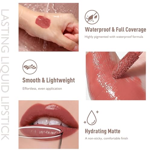 3-in-1 Lip Kit - Matte Lipstick, Liner & Nude Gloss Set