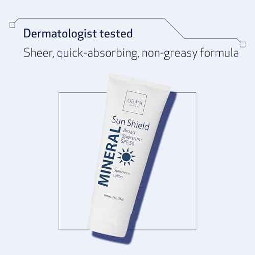 Obagi Sun Shield Hypoallergenic Mineral Sunscreen ? Broad Spectrum SPF 50 Protection from the Sun ? Sheer, Quick-Absorbing Formula ? 3 oz