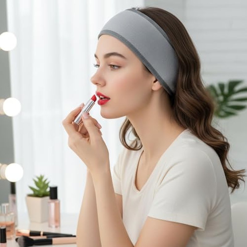 3Pcs Facial Spa Headband, Adjustable Hair Wrap for Face Washing