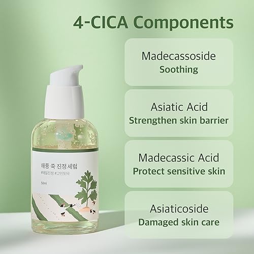 ROUND LAB Mugwort Calming Serum 50ml / Soothing, Refreshing, Mugwort Extract Serum