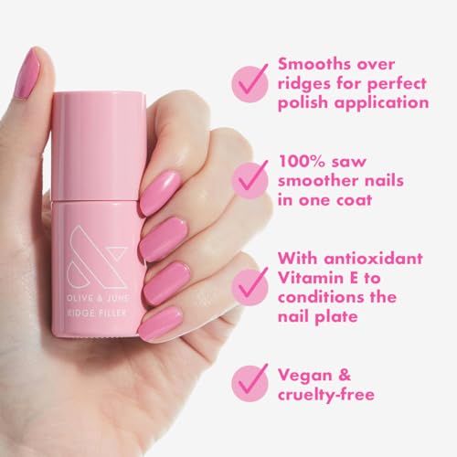 Olive & June Ridge Filler Smoothing Nail Base Coat Treatment (0.46 fl oz)
