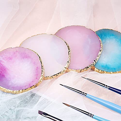 Resin Nail Art Palette - Mixed Color Makeup Palette, White - Compact & Reusable