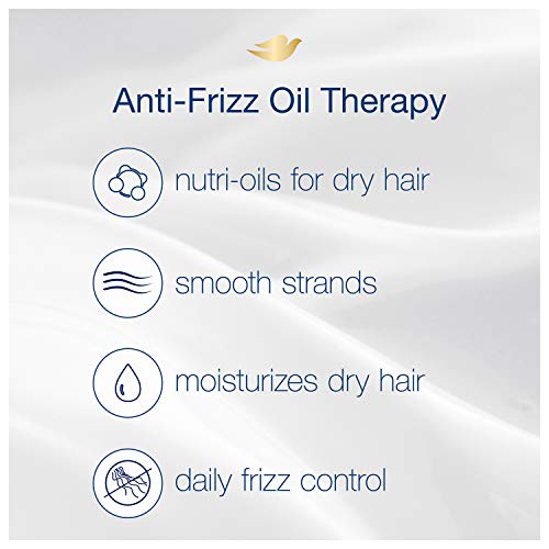 Dove Nutritive Solutions Dry Hair Conditioner for Frizzy, Unruly Hair Oil Therapy with Nutri-Oils Moisturizing Conditioner Formula for Smooth Hair 12 oz