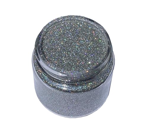 Holographic Silver Biodegradable Cosmetic Glitter 0.75 oz