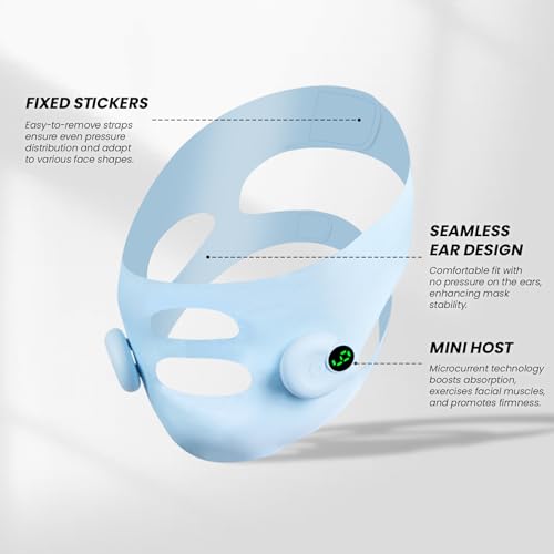 Microcurrent Face Lift Mask - V-Line Jawline Lifting Device
