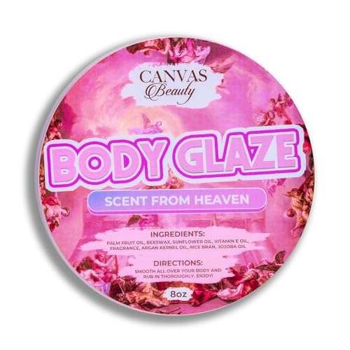 Canvas Beauty Body Glaze, Scent From Heaven ? Sweet Cherries & Star Anise, Moisturizing Non-Greasy Body Butter for Women With Beeswax, Jojoba Oil, and Rice Bran for Soft and Glowy Skin