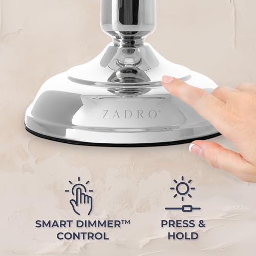 Zadro LED Makeup Mirror with Dimmable Touch Light & 5X Magnification