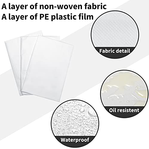 Disposable Massage Table Sheets - 100 Pack Waterproof Oil-Proof Spa Covers
