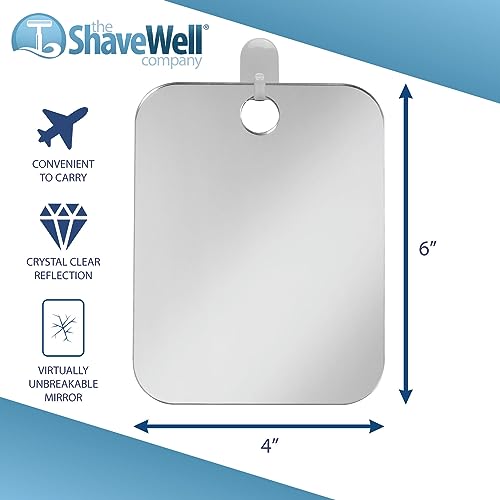 Shave Well Locker Mirror - Travel-Friendly Full-Face Design