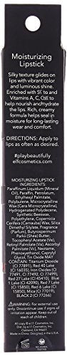 e.l.f. Moisturizing Lipstick, Vibrant Color & Luminous Shine, Razzle Dazzle, 0.11 Ounce