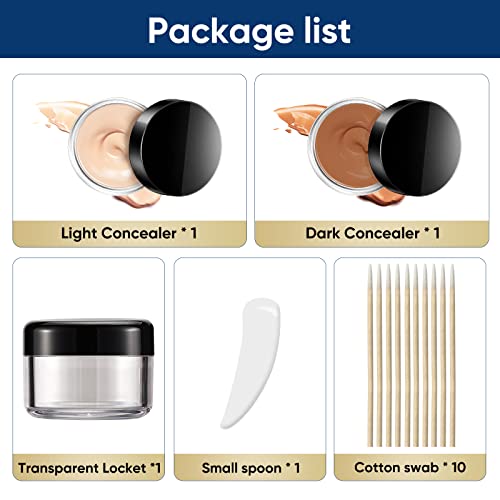 Waterproof Tattoo Concealer Makeup – 2 Shades, 24hr Coverage