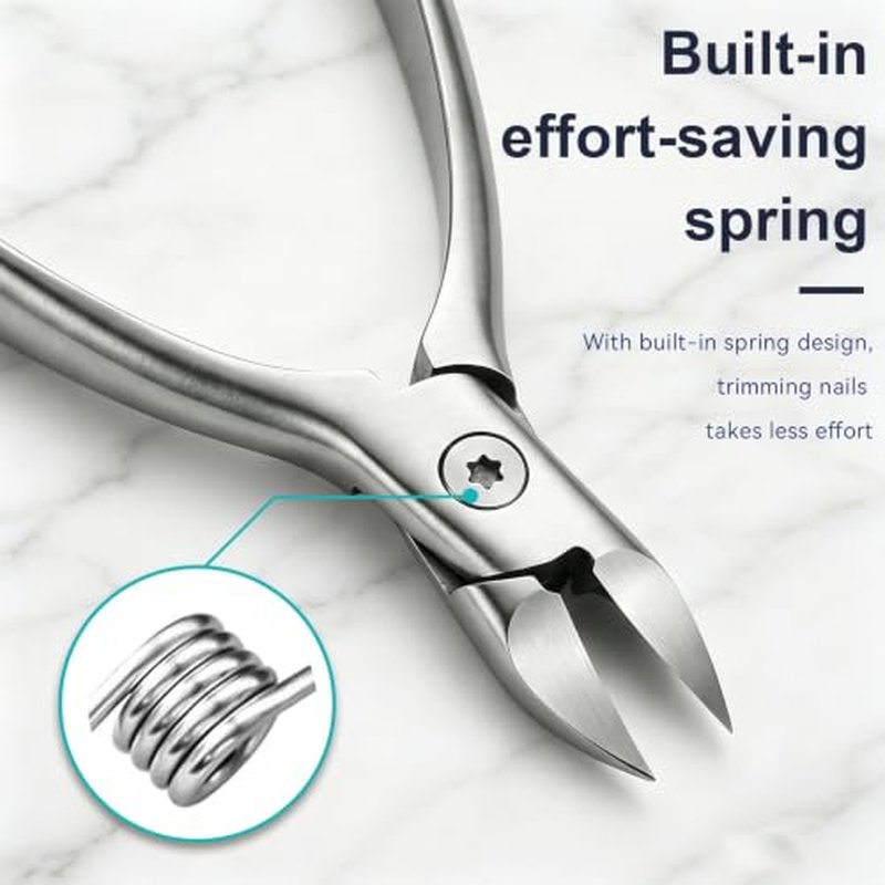 9-in-1 Professional Manicure Pedicure Set - Stainless Steel Grooming Kit with Leather Case