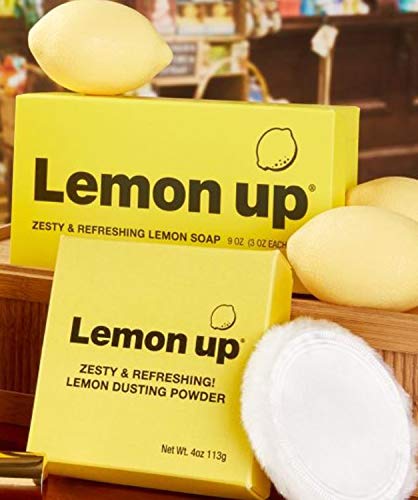 Lemon Up Talc-Free Dusting Powder 4 oz with Puff