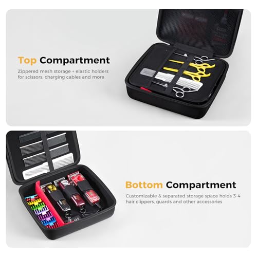 ProCase Hard Barber Clipper Case with DIY Dividers