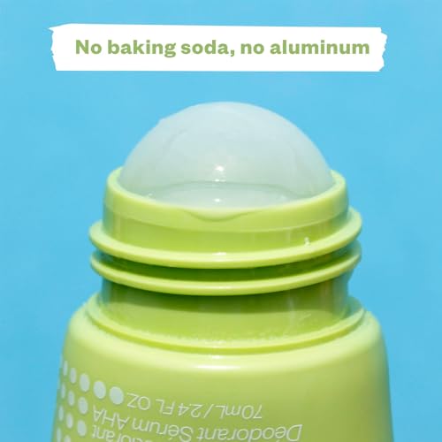 AHA Serum Deodorant Roll-On for Sensitive Skin - Nourishing & Odor-Fighting